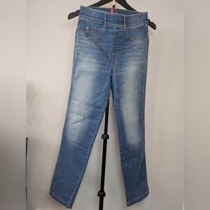 SPANX Women's Size S Pullon Straight Leg Blue Jeans